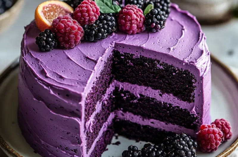 Purple Velvet Cake Recipe - Lutfan