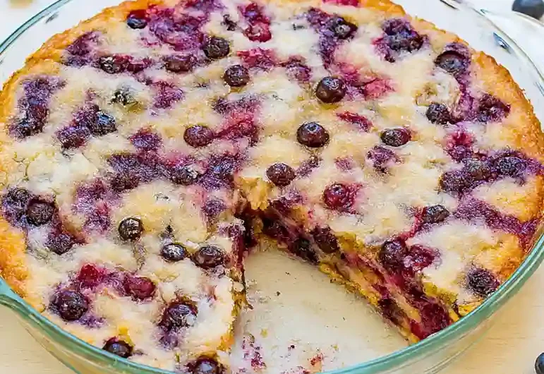 Crustless Blueberry Pie Recipe