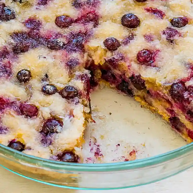 no crust blueberry pie