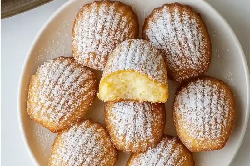 Madeline Cookies Recipe using Cream Cake