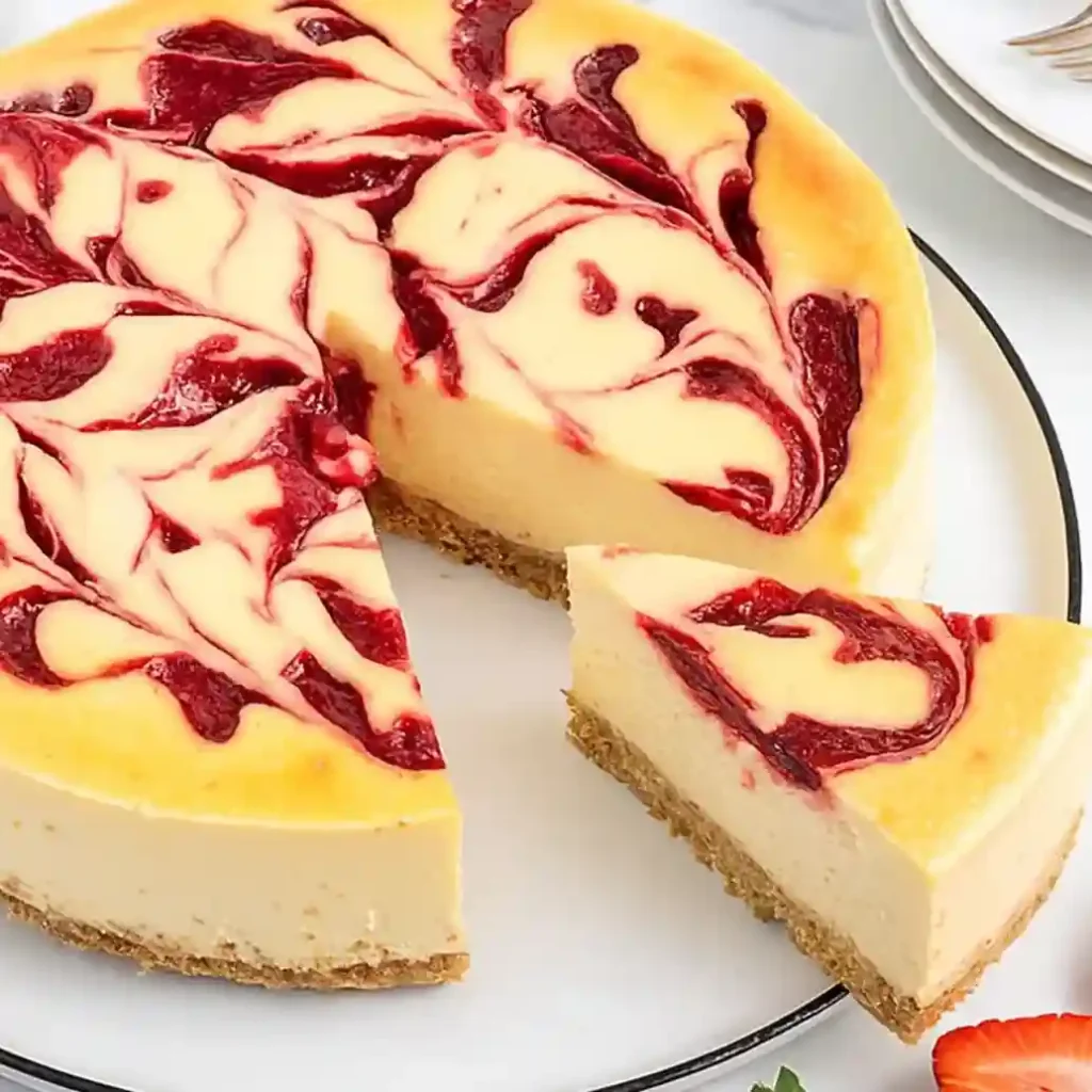 strawberry swirl cheesecake recipe