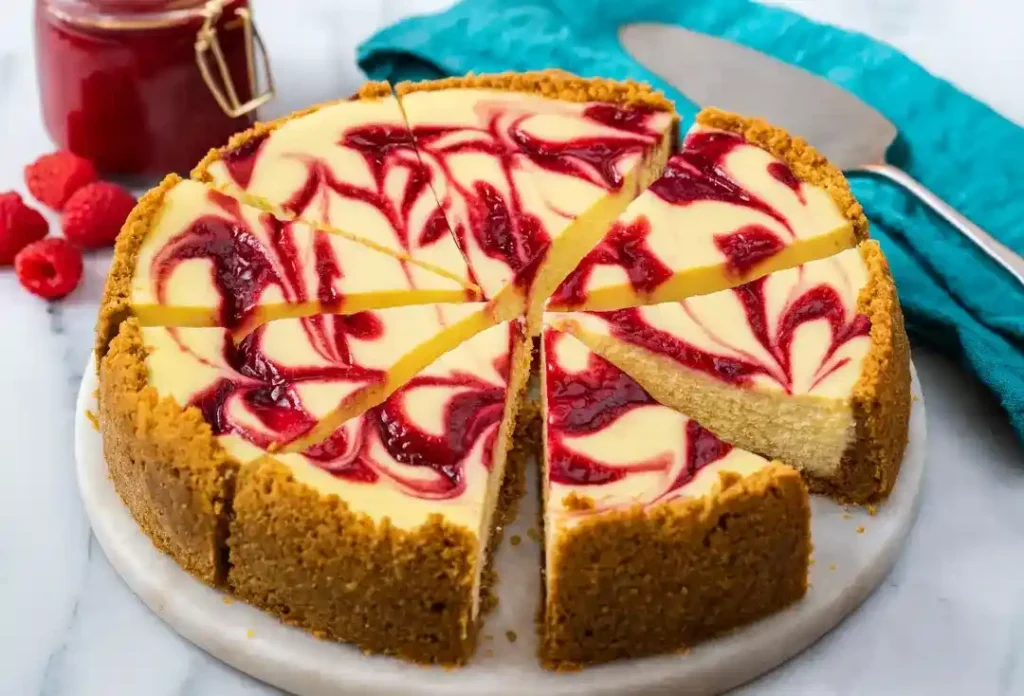 raspberry swirl cheesecake