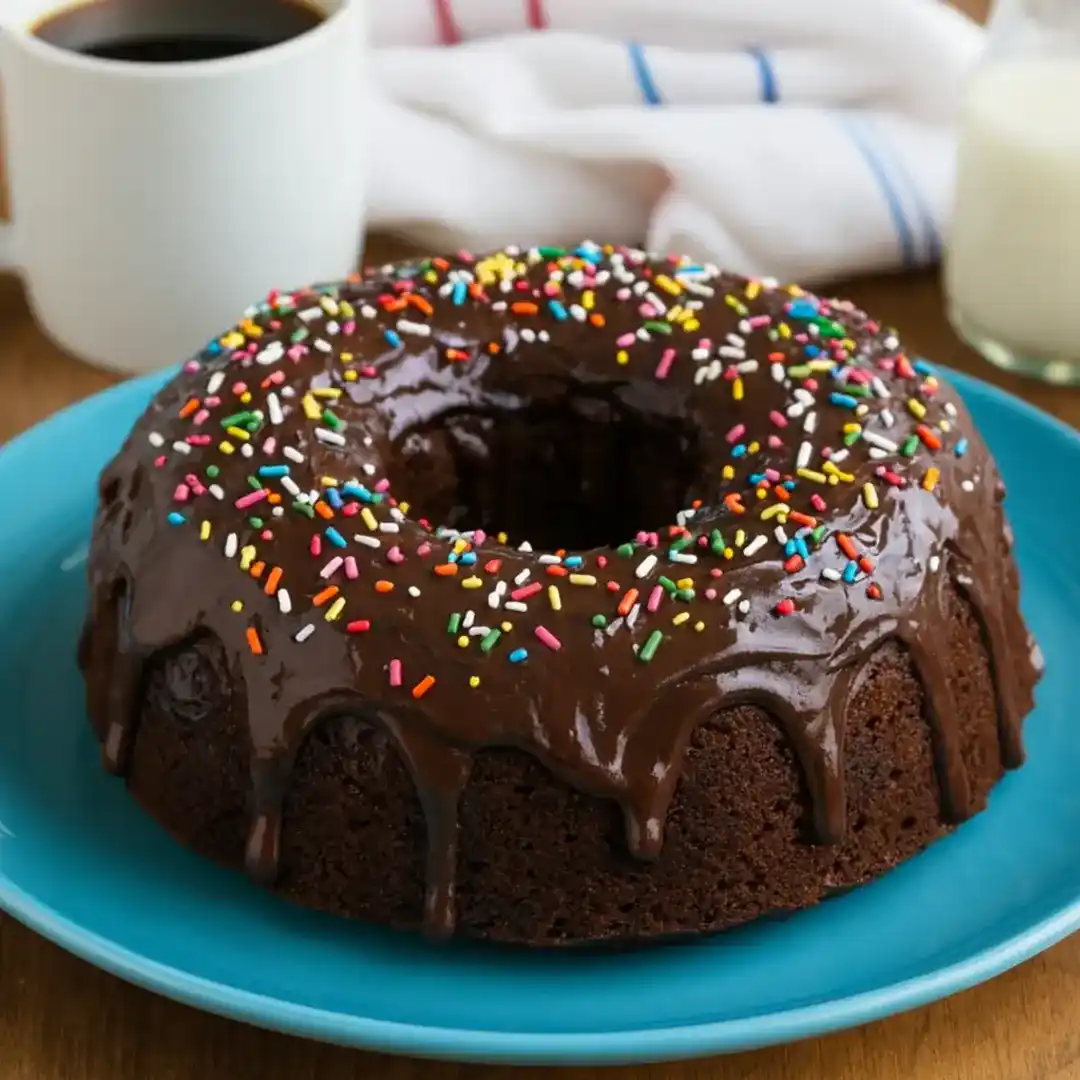 Chocolate Doughnut Cake